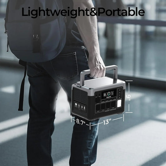 Station d'alimentation portable 1800W – 1024Wh LiFePO4 silencieuse