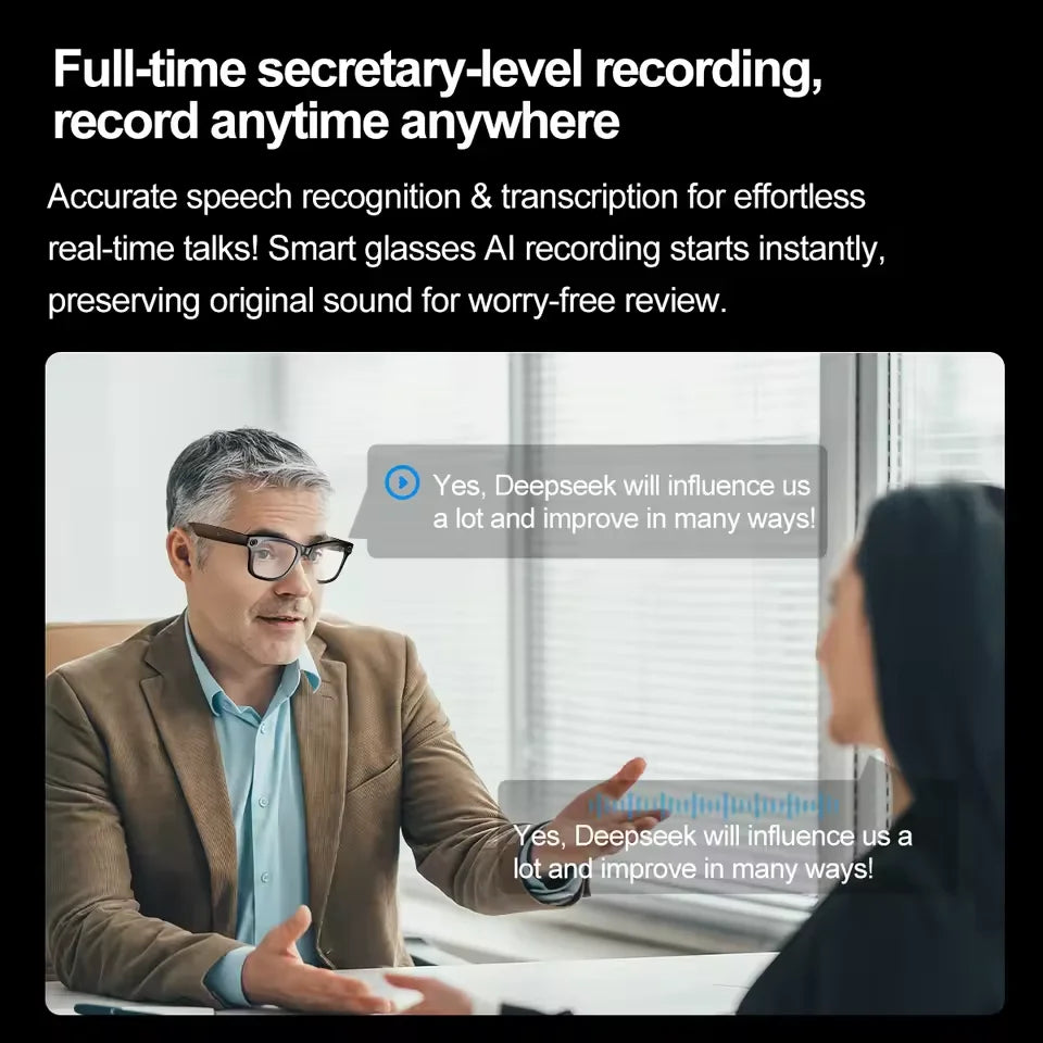 Lunettes 800W caméra AI traduction intelligente