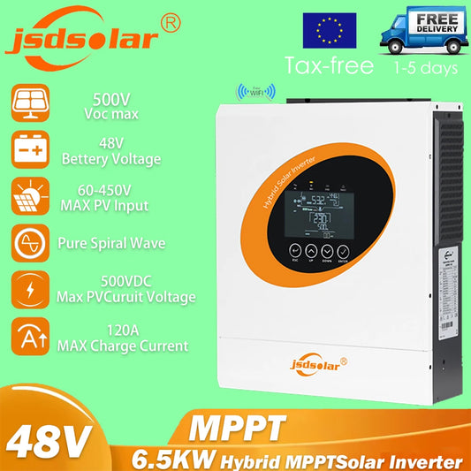Convertisseur solaire hybride 6,5 kW hors réseau avec Wifi