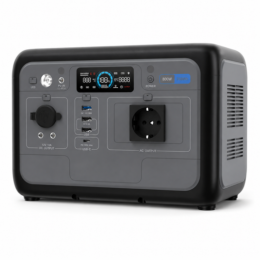 Station d'alimentation portable 800W – 512Wh LiFePO4