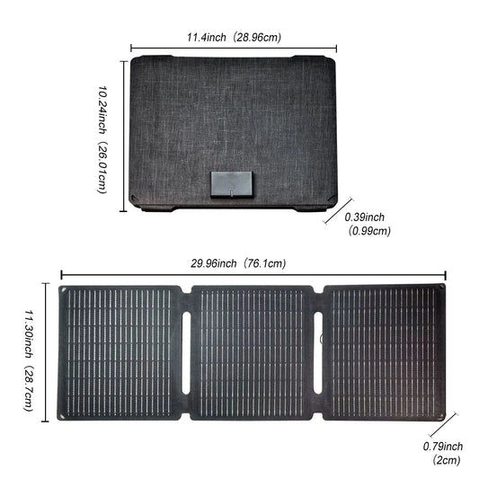 Panneau solaire Portable 35W avec 1 Port USB à Charge rapide de Type C