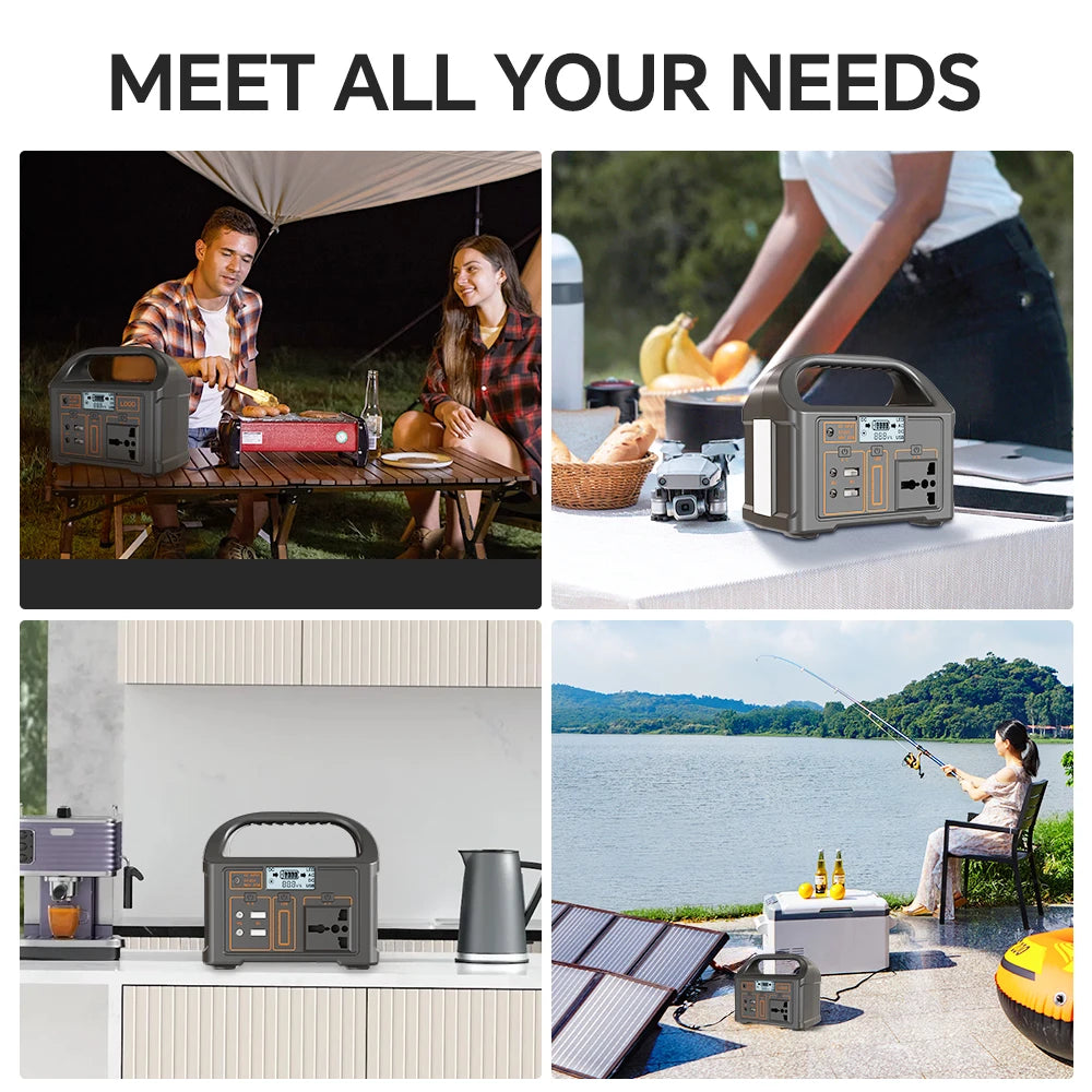 Station d'alimentation portable 100W 200W, batterie LiFePO4,