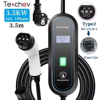 Câble de charge Type2 cordon IEC62196 pour voiture électrique