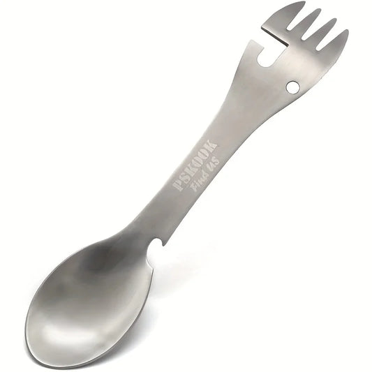 Outils de survie fourchette couteau cuillère bouteille/ouvre-boîte