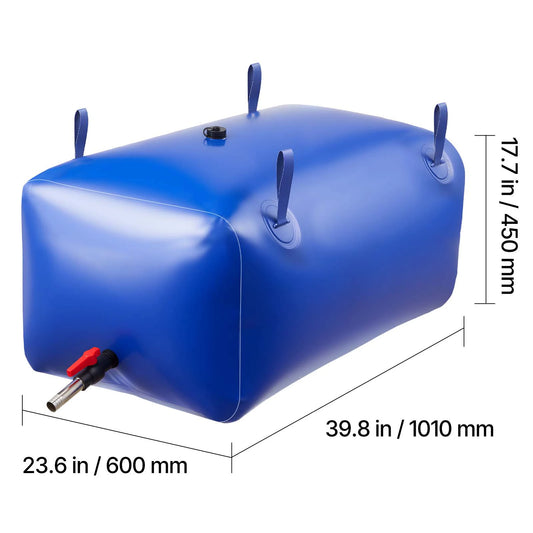 Conteneur d'eau souple portable et pliable étanche et résistant aux déchirures