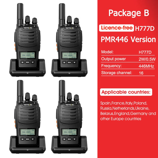 Talkie-walkie portable avec écran LCD – Radio bidirectionnelle longue portée