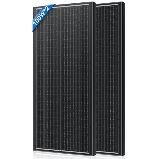 Panneau Solaire Rigide 100W 12,8V — Monocristallin Type N 18BB, Étanche IP65, Camping & Maison