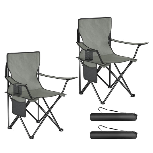 Lot de 2 chaises de camping avec sacs de transport