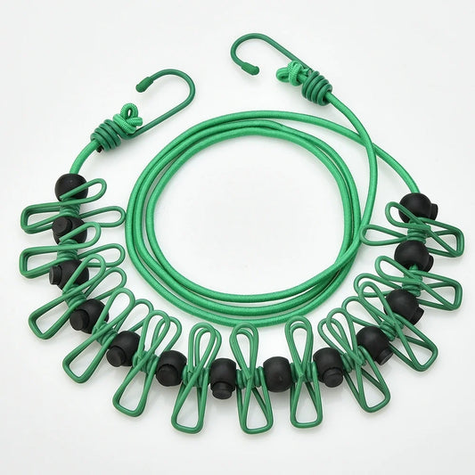Corde à linge portable rétractable pour voyage