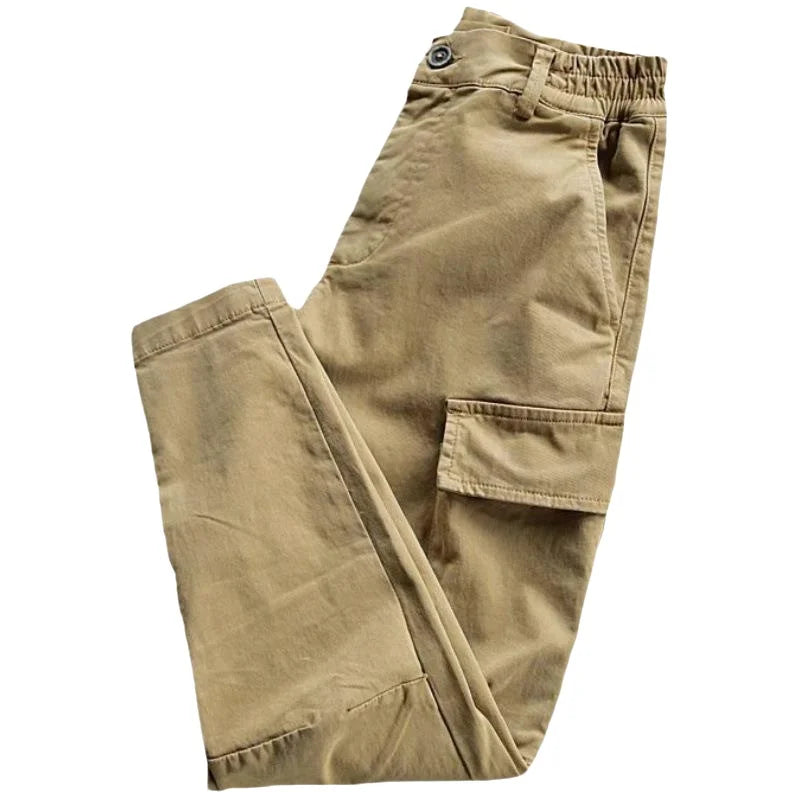 Pantalon de travail ample en coton pour homme