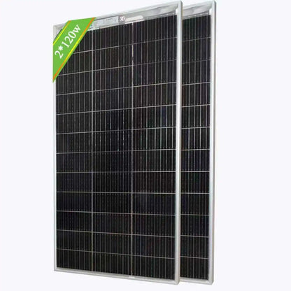 120W 240W panneau solaire transparent 18V panneau solaire bifacial