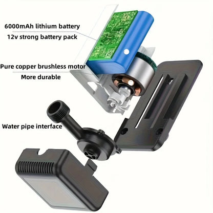 Douche électrique portable, pompe intelligente intégrée rechargeable