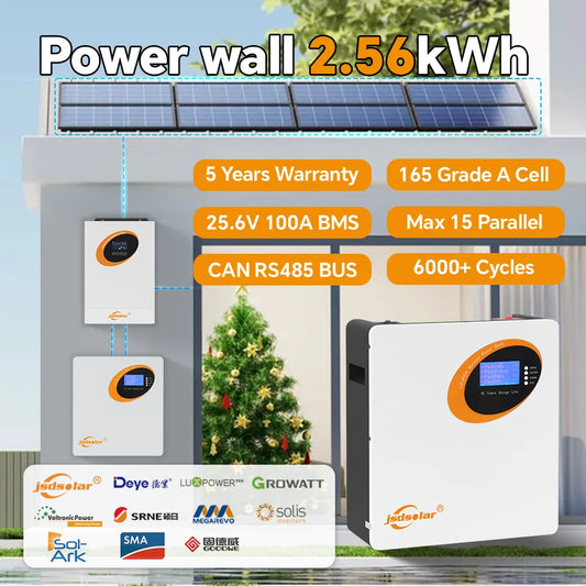 Batterie au lithium LiFePO4 24V 100Ah 2,56KWh