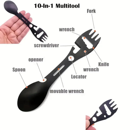 Fourchette d'extérieur cuillère outil de Camping