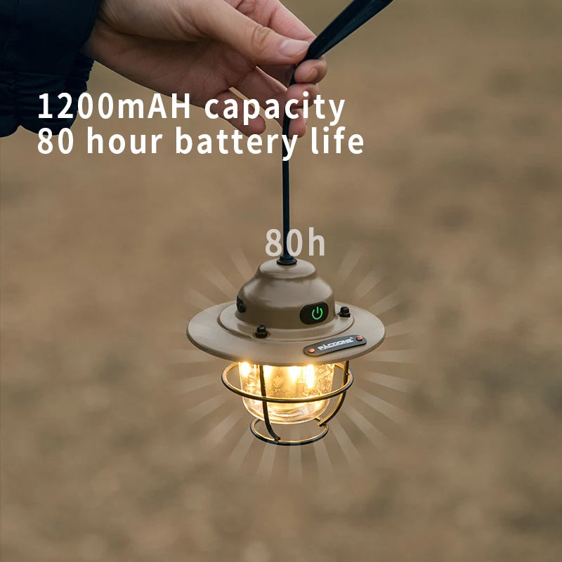 Lanterne de Camping Portable rétro
