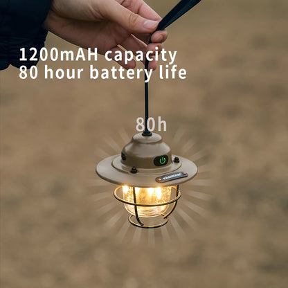 Lanterne de Camping Portable rétro