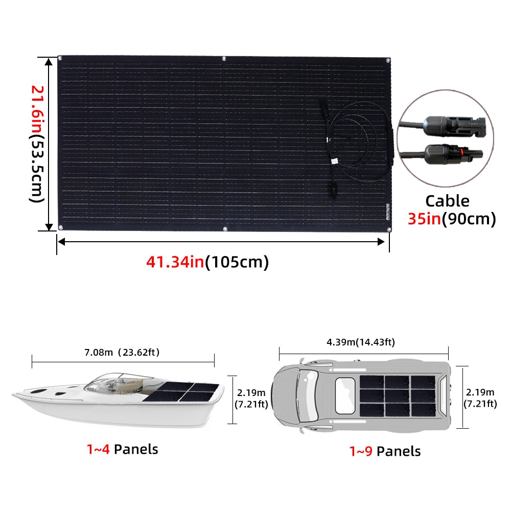 Panneau solaire Flexible 110W 220W 330W 440W