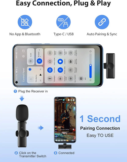 Microphone Lavalier pour téléphone portable