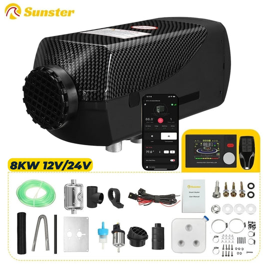 Chauffage d'appoint diesel  8KW 12V 24V à faible bruit