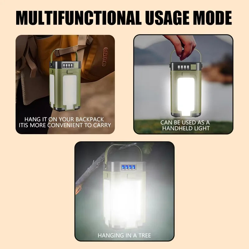 Lampe solaire d'extérieur rechargeable par USB-C