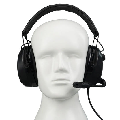 Casque réduction du bruit Microphone à flèche rotative pour Baofeng