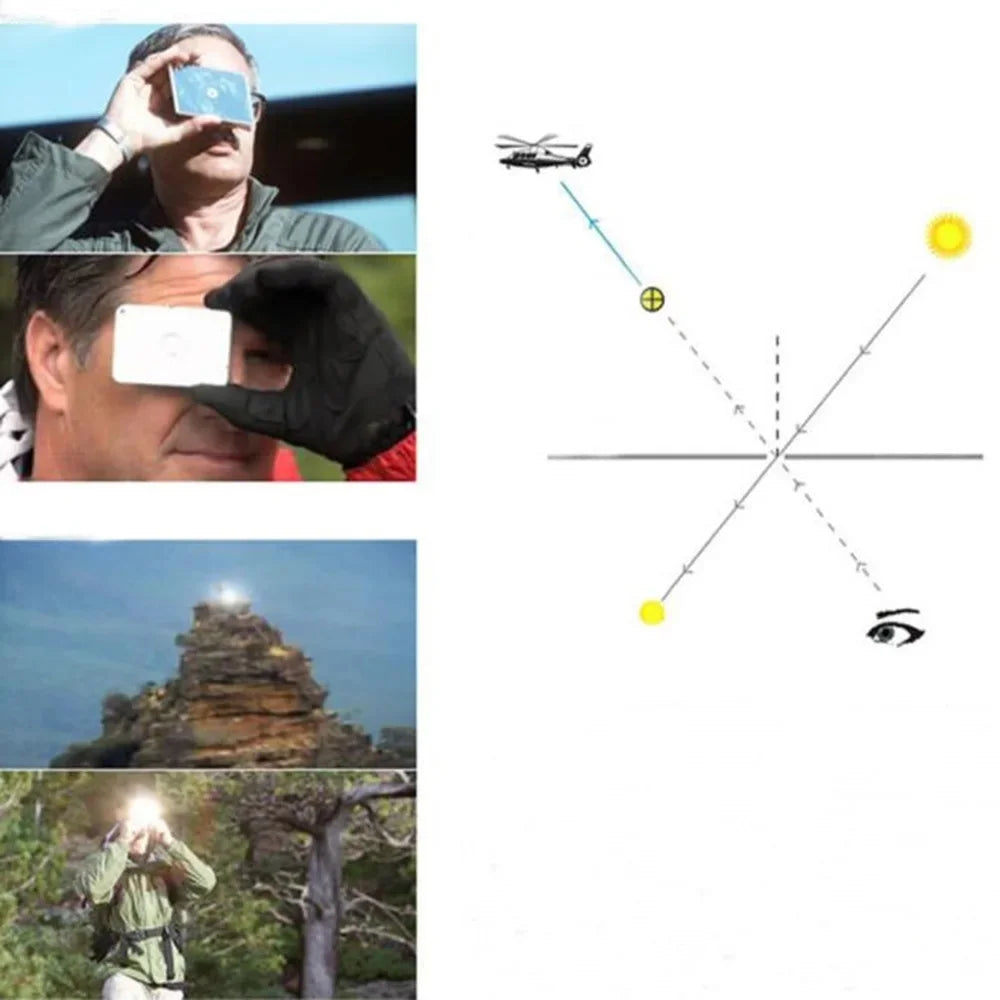 Miroir de signalisation réfléchissant de survie en plein air