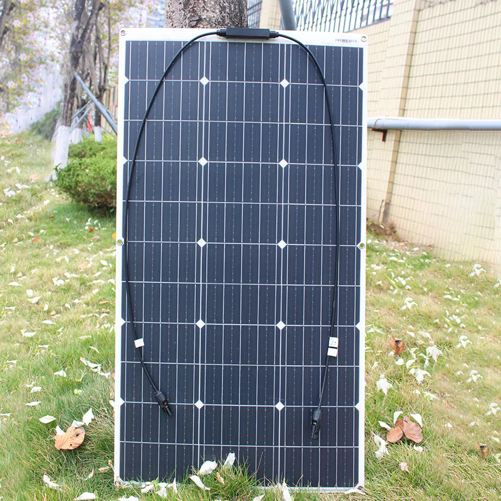 Kit de panneaux solaires flexibles 12V, 100W 200W