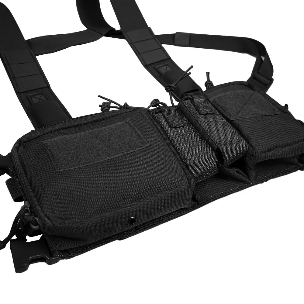 Gilet de poitrine tactique, sac de plate-forme, gilet d'entraînement sur le terrain, sangle de Camouflage multifonctionnelle avec multi-poches, Camping en plein air, Pack de Match CS