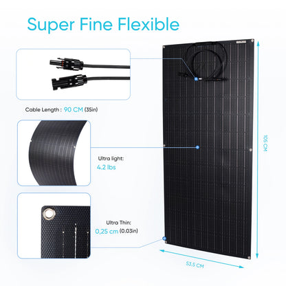 Panneau solaire flexible ETFE 110W 220W