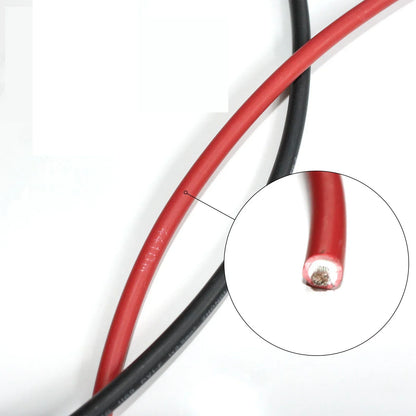 Câble PV pour panneau solaire noir/rouge, évalué 2,5 mm2 4 mm2 avec connecteur étanche