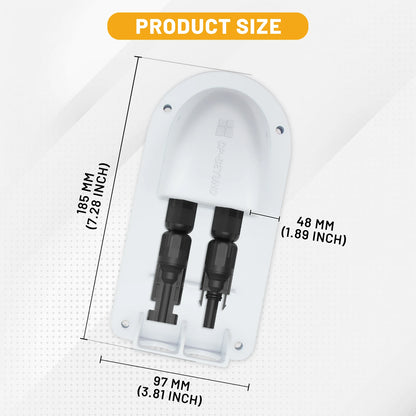 Boîtier de jonction à double entrée de câble solaire 10AWG