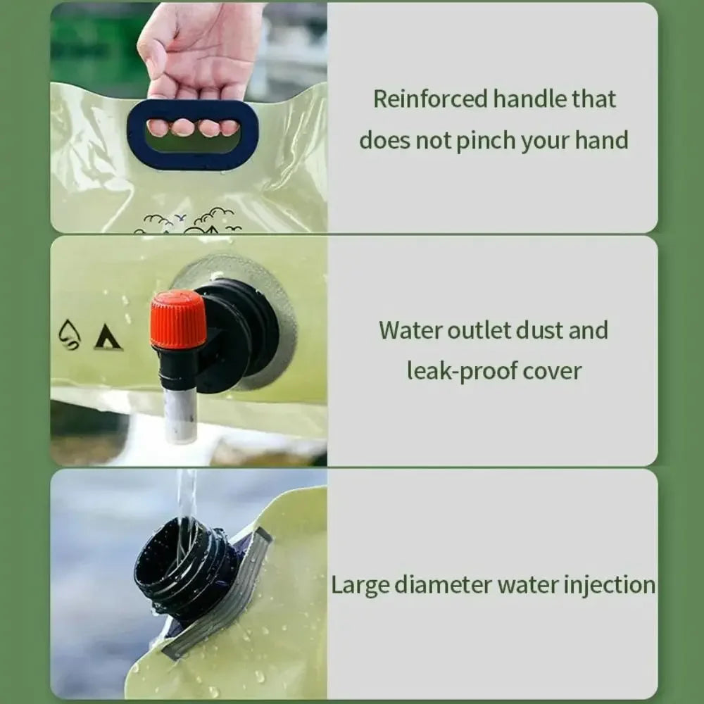 Sac à eau de grande capacité pour l'extérieur 8L