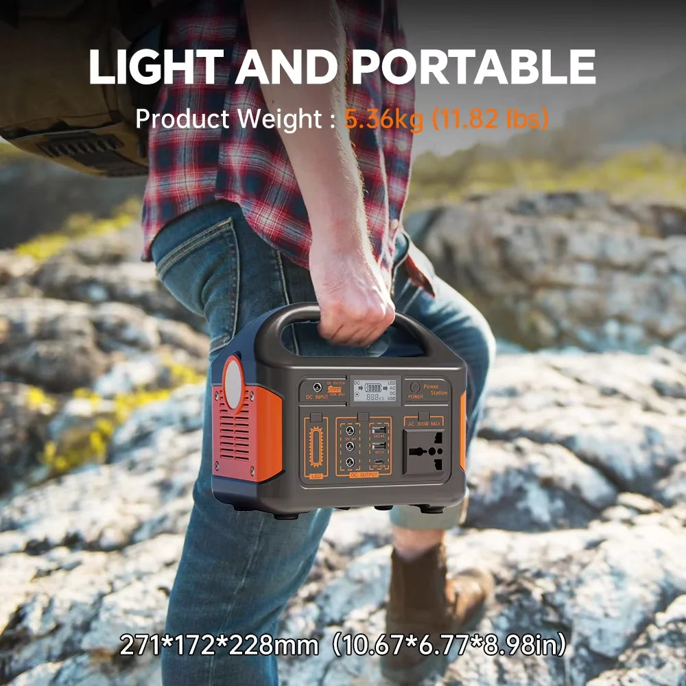 Centrale électrique Portable 500W générateur solaire LiFePo4 Batteries 220V 460Wh