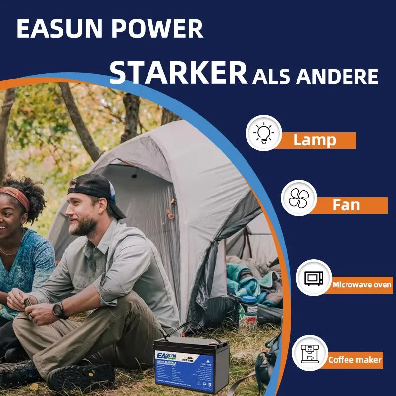 Batterie LiFePO4 12V/24V – 100Ah/300Ah avec BMS 100A
