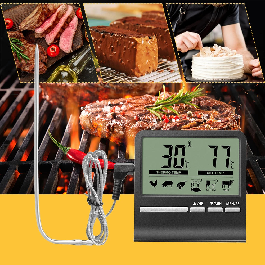 Sonde numérique LCD électronique pour barbecue