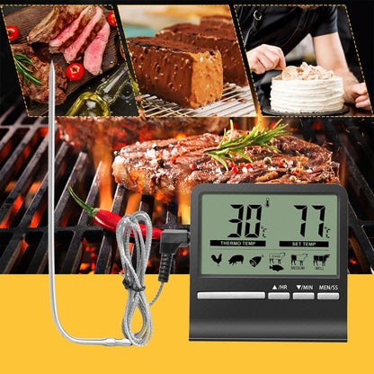 Sonde numérique LCD électronique pour barbecue