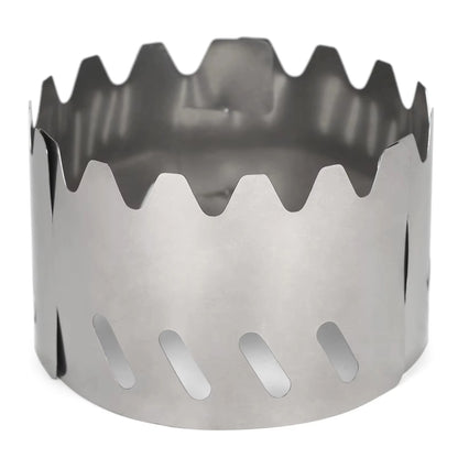 Pare-vent pliable portable en acier inoxydable