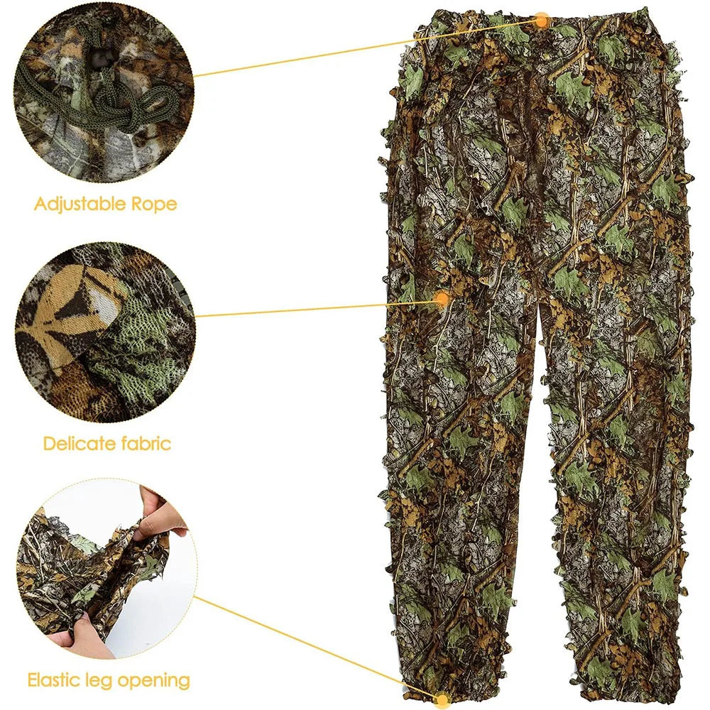 Combinaison de Camouflage à feuilles 3D