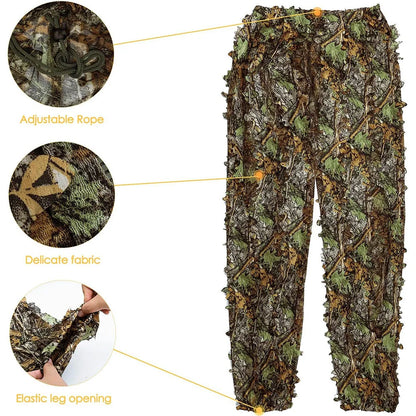 Combinaison de Camouflage à feuilles 3D