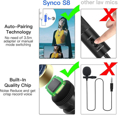Microphone pour iPhone, PC, Android avec réduction du bruit