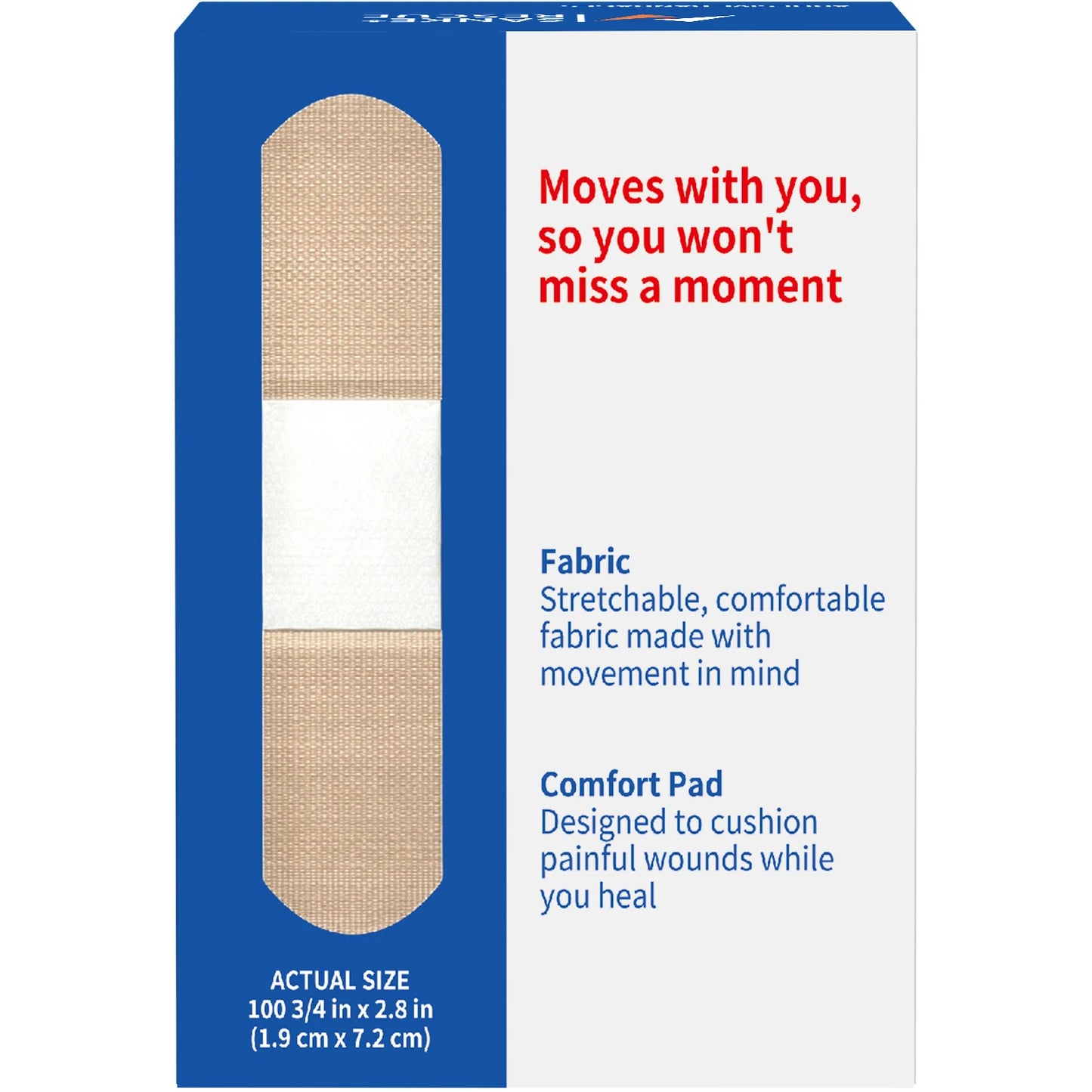 Bandages adhésifs en tissu flexible, 30/100 pièces