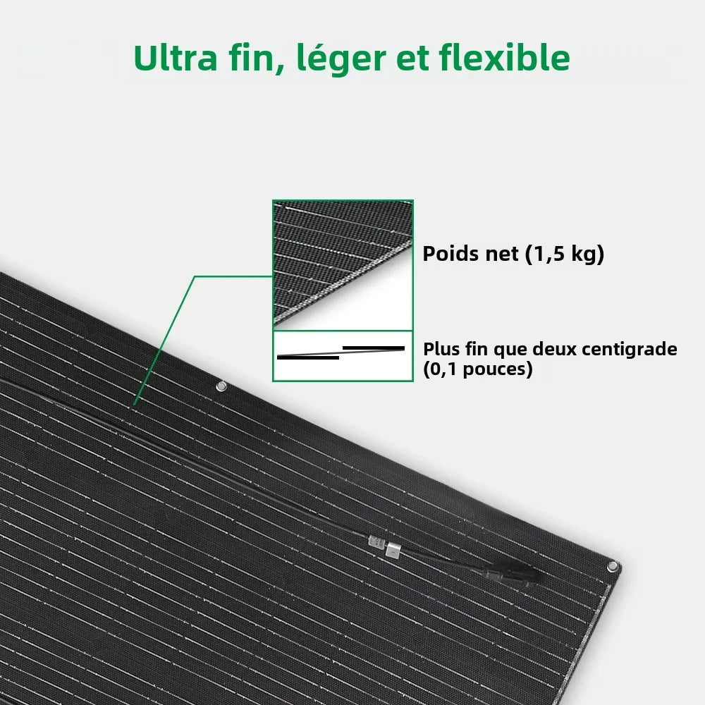 Panneau solaire Flexible ETFE haute efficacité monocristallin 100W 200W 300W 400W
