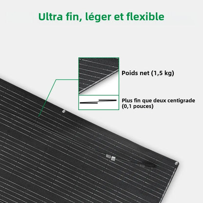 Panneau solaire Flexible ETFE haute efficacité monocristallin 100W 200W 300W 400W