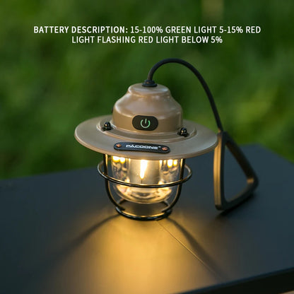 Lanterne de Camping Portable rétro