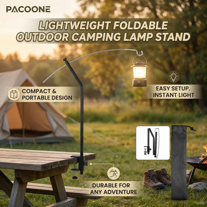 Support de lampe de camping ultraléger avec réglage à 360°