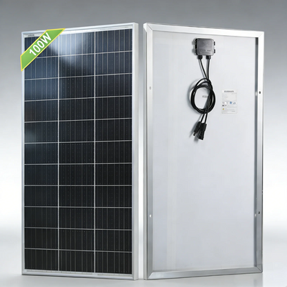 Panneau solaire en verre trempé haute efficacité 100W