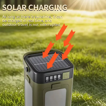 Lampe solaire d'extérieur rechargeable par USB-C