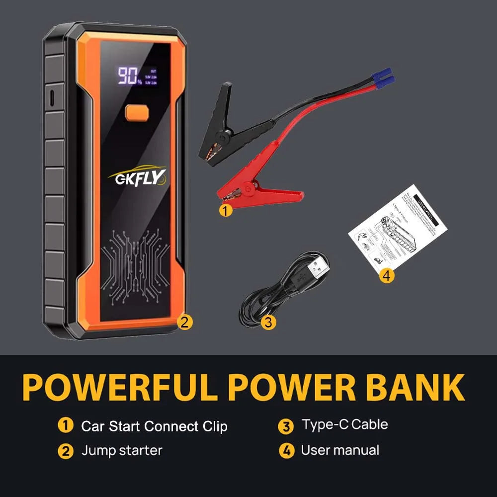 Démarreur de voiture batterie externe 4000A