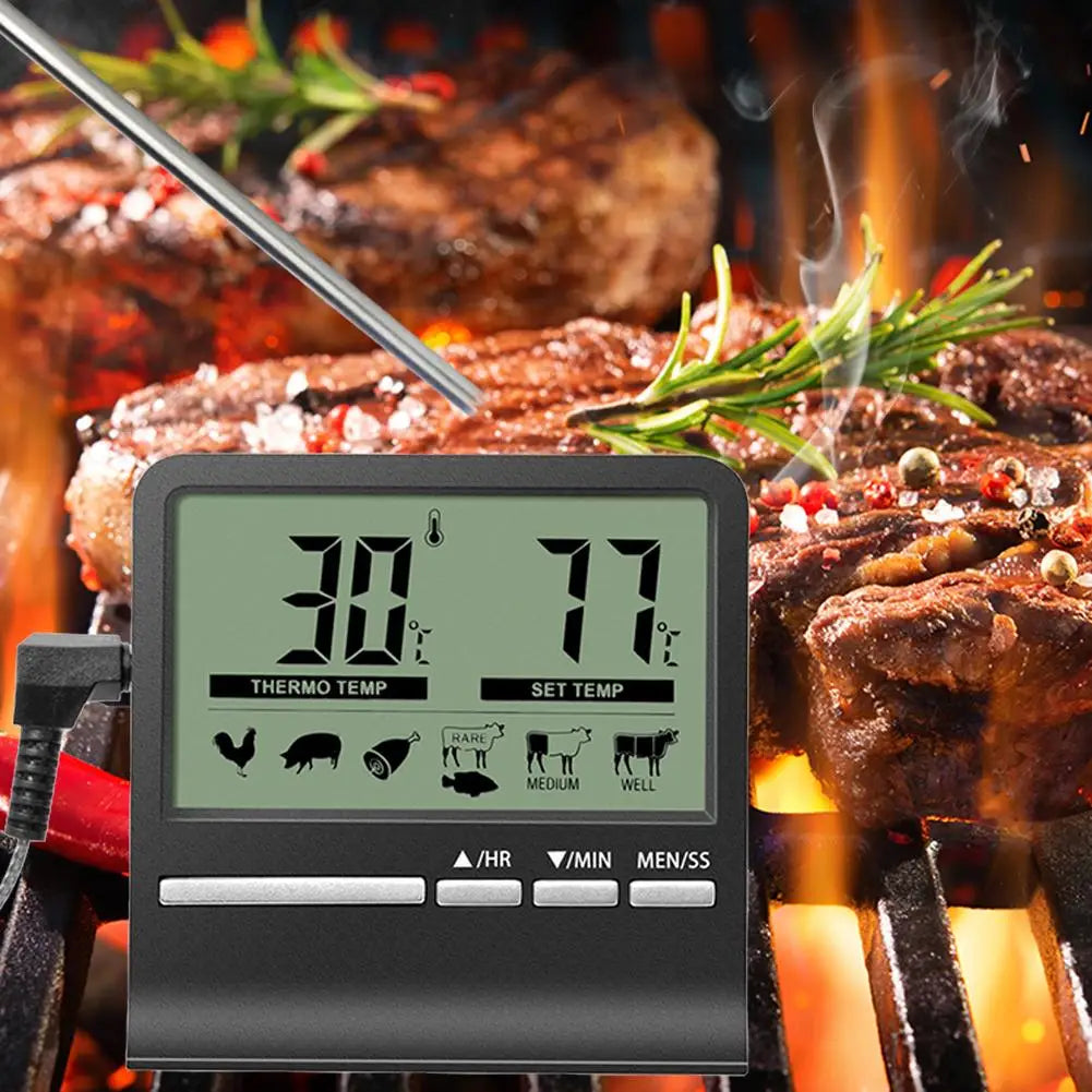 Sonde numérique LCD électronique pour barbecue