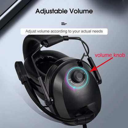Casque réduction du bruit Microphone à flèche rotative pour Baofeng